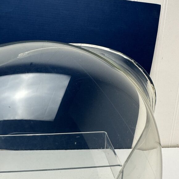 NEW Vintage Gran-Prix Retro Clear Bubble 3 Snap Helmet Shield Visor NOS *Flaw* - Picture 7 of 7